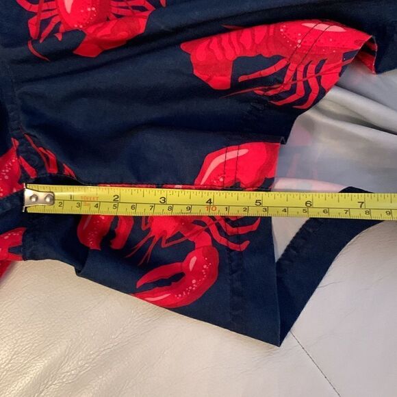 George Swim Trunks Navy With Red Lobsters Print Men’s Shorts Size XL - Picture 6 of 8